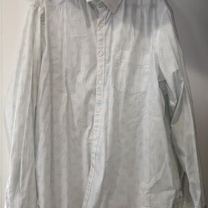 Perry Ellis Light Blue Micro-Print Dress Shirt